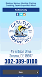 Mobile Screenshot of carlislesmarine.com